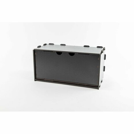 Black Paint Rack: Middenstuk (Ladekastje met één grote lade)