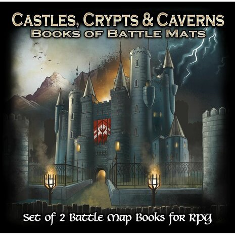 Castles, Crypts & Caverns Books of Battle Mats