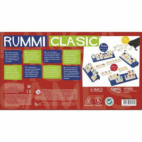 Rummi 4 Spelers - Grotere Tegels