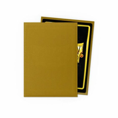 Dragon Shield Card Sleeves: Standard Matte Gold (63x88mm) - 100x