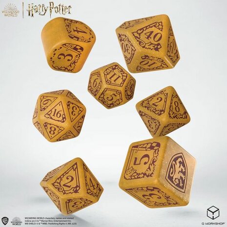 Gryffindor Modern Dice Set (Gold)