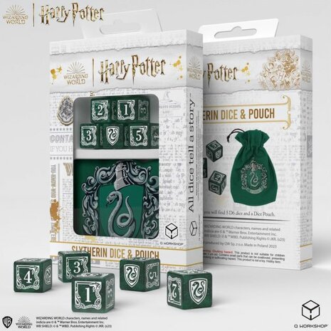Slytherin Dice & Pouch