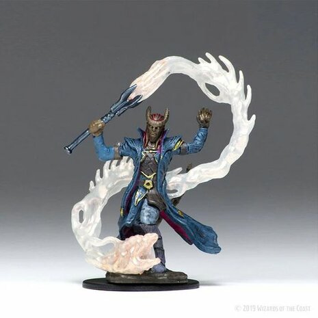 D&D Icons of the Realms: Tiefling Sorcerer Male (Premium Pre-Painted Miniature)