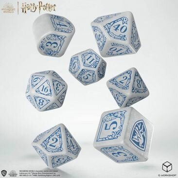 Ravenclaw Modern Dice Set (White)
