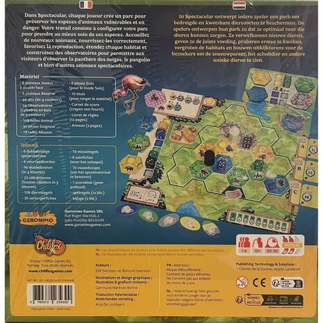 Spectacular - Tegelleg- en Dobbelspel - Geronimo Games (NL/FR)