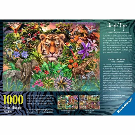 Jungle Tiger - 1000 Stukjes Legpuzzel | Ravensburger