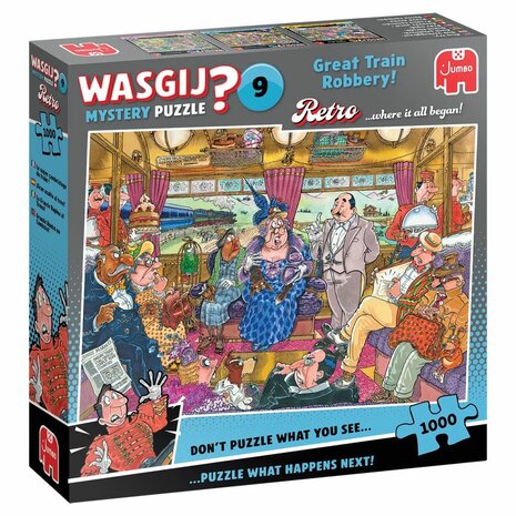 Wasgij Mystery Puzzel Retro 9: De Grote Treinroof! – 1000 stukjes | Jumbo​