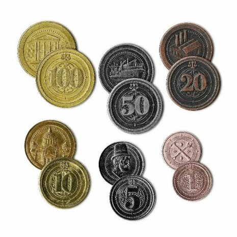Hegemony – Set van 85 Deluxe Metalen Munten | Hegemonic Project Games​