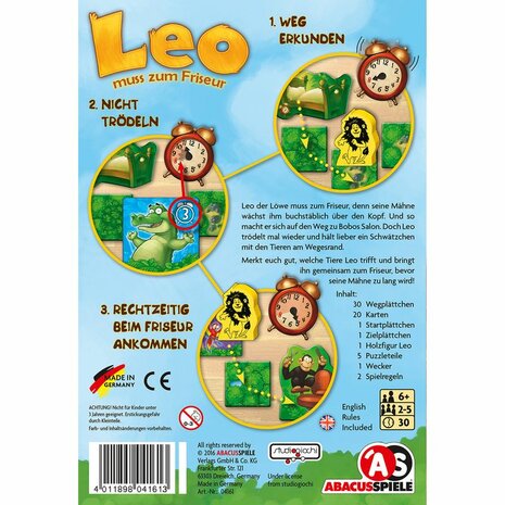Leo moet naar de kapper | Coöperatief Bordspel | AbacusSpiele​