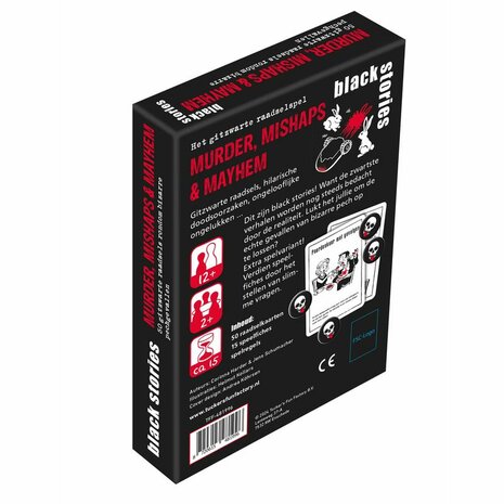 Black Stories – Murder, Mishaps & Mayhem | Raadselspel​ (NL)