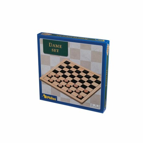Damspel – Houten Bordspel 26 cm – Philos