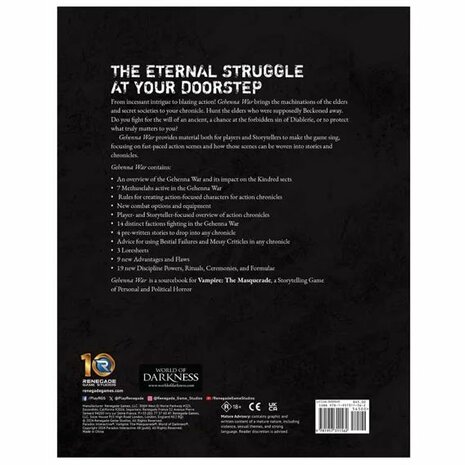 Vampire: The Masquerade (5th Edition) - Gehenna War Sourcebook – Renegade Game Studios​
