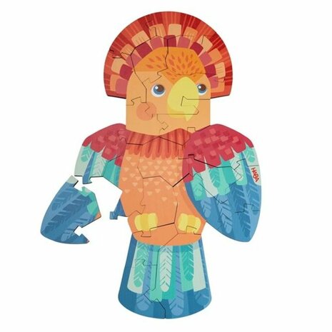 Houten Puzzel 2-in-1 Papegaai (4+) – Educatieve Houten Puzzel van HABA