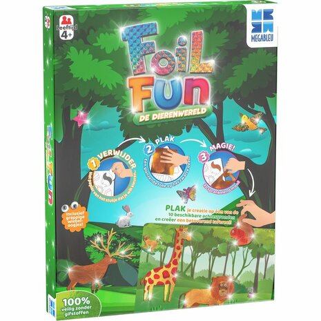 Foil Fun De Dierenwereld (4+) – Creatieve Knutselset van Megableu