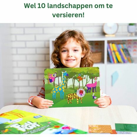 Foil Fun De Dierenwereld (4+) – Creatieve Knutselset van Megableu
