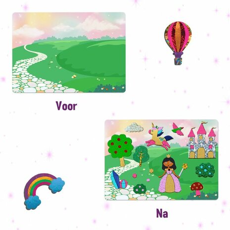 Foil Fun Prinsessen en Eenhoorns (4+) – Creatieve Knutselset van Megableu