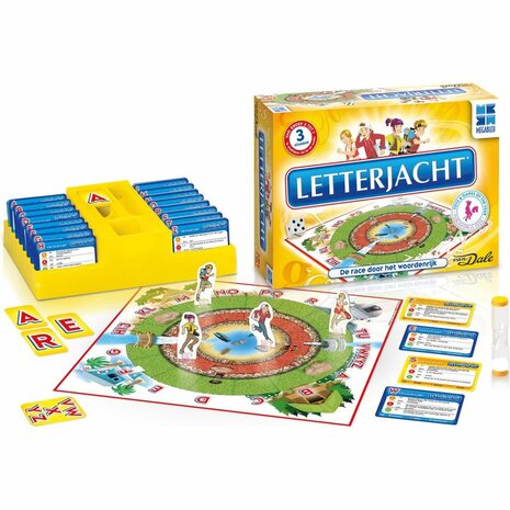 Letterjacht – Educatief Bordspel van Megableu in samenwerking met Van Dale