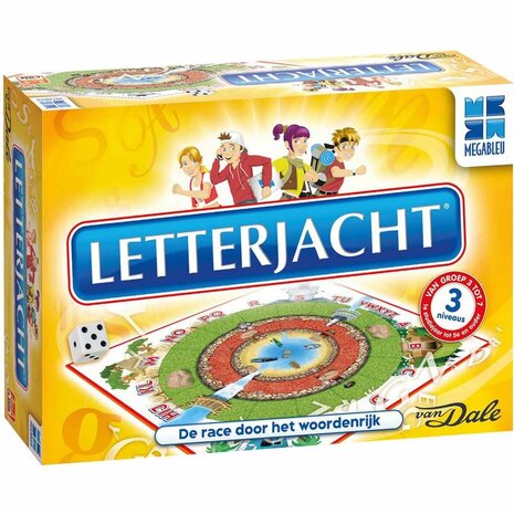 Letterjacht – Educatief Bordspel van Megableu in samenwerking met Van Dale