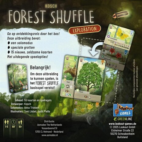 Forest Shuffle: Exploration – Veelzijdige Uitbreiding | Lookout Games