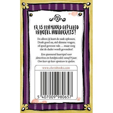Hotel Habbekrats – Moordspel kaartspel van Clavis