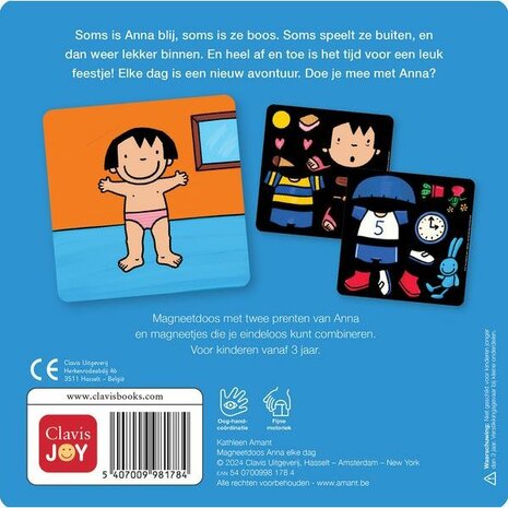 Anna – Elke dag magneetdoos van Clavis – Educatief speelgoed voor kinderen vanaf 3 jaar