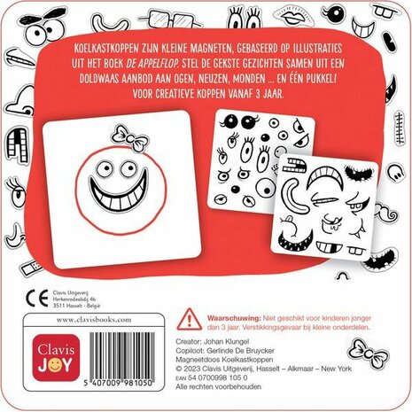 Koelkastkoppen magneetdoos van Clavis – Creatief speelgoed voor kinderen vanaf 3 jaar