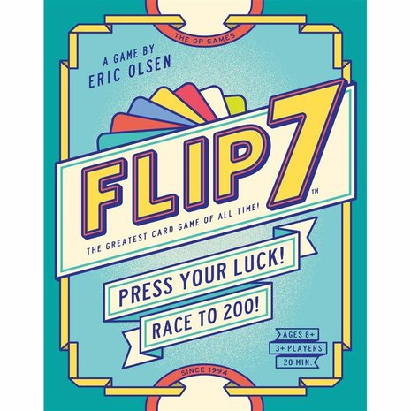 Flip 7 Compact (Tuck Box) – push-your-luck kaartspel van USAopoly