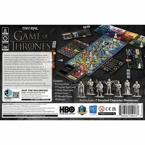 Tiny Epic Game of Thrones – strategisch bordspel van Gamelyn Games | compact & episch