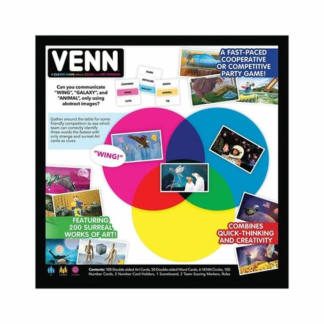 Venn – partyspel van USAopoly | creatief & grappig associatiespel
