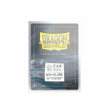 Dragon Shield Board Game Sleeves 63×88 mm – Clear/Non‑Glare (100 st.)