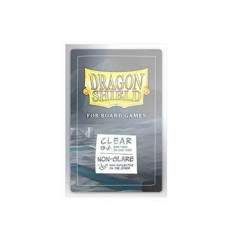 Dragon Shield Board Game Sleeves 57×89 mm – Clear/Non‑Glare (100 st.)