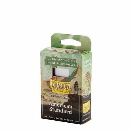 Dragon Shield Board Game Sleeves 57×89 mm – Clear/Non‑Glare (100 st.)