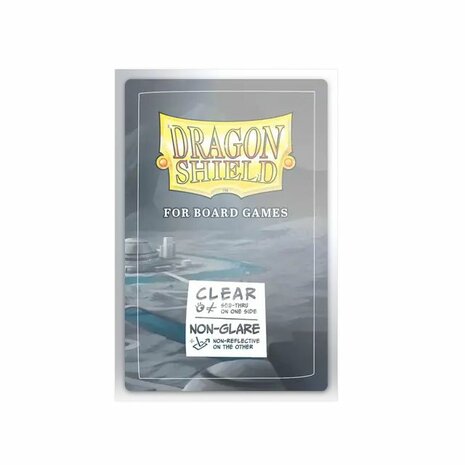 Dragon Shield Board Game Sleeves Extra Large 65×100 mm – Clear/Non‑Glare (100 st.)
