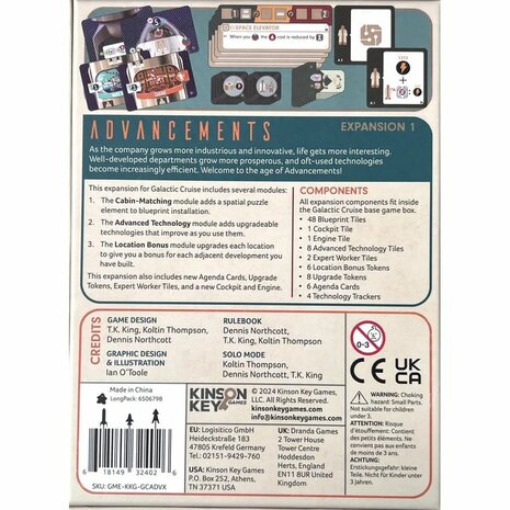 Galactic Cruise – Advancements Expansion 1 – Kinson Key Games