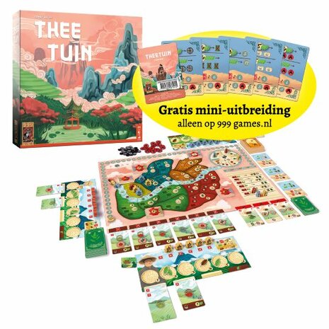 Theetuin – Strategisch deckbuilding & worker placement bordspel van 999 Games