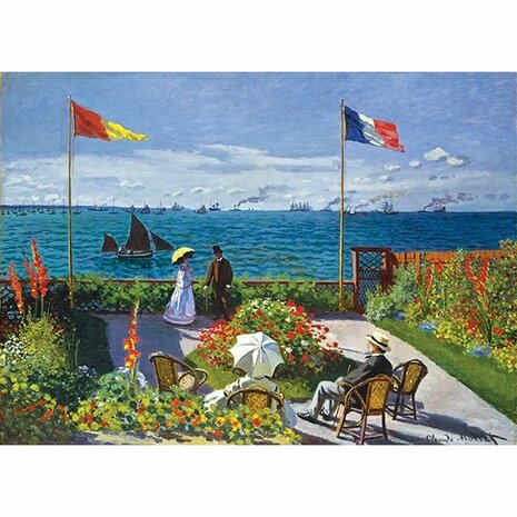 Garden at Sainte‑Adresse (Claude Monet) – 1000‑stukjes legpuzzel van Eurographics