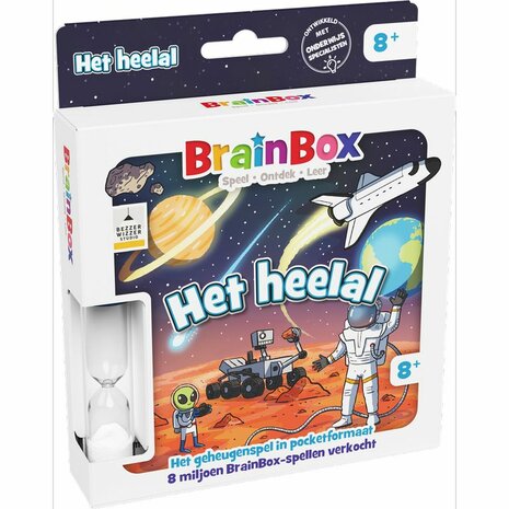 Brainbox Pocket – Het Heelal – Educatief geheugenquizspel van Bezzerwizzer