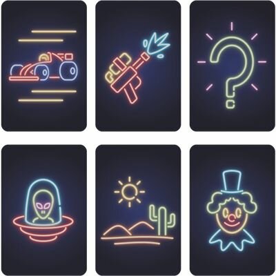 Iconic: Neon Stories – Creatief iconen-verhaalspel | Jolly Dutch