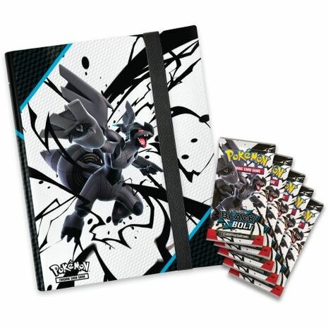 Pok&eacute;mon Scarlet & Violet &ndash; Black Bolt Binder Collection &ndash; Verzamelmap met 5 boosters