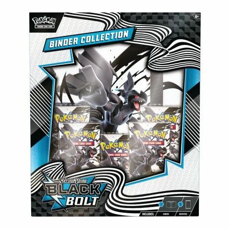 Pok&eacute;mon Scarlet & Violet &ndash; Black Bolt Binder Collection &ndash; Verzamelmap met 5 boosters
