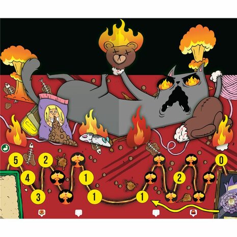 Exploding Kittens – Het Bordspel – Partygame met draaiend speelbord