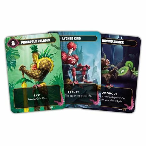 Mindbug – Battlefruit Kingdom – Engelstalig twee speler kaartspel van Nerdlab Games