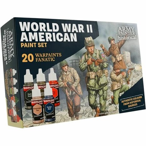 WWII American Warpaints – Set met 20 kleuren voor authentieke Amerikaanse WOII modelbouw - The Army Painter