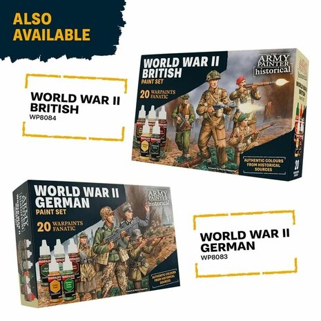 WWII American Warpaints – Set met 20 kleuren voor authentieke Amerikaanse WOII modelbouw - The Army Painter