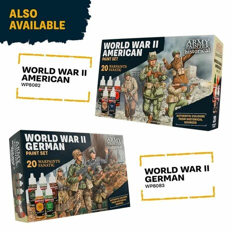 WWII British Warpaints – Set met 20 kleuren voor historische Britse uniformen (18 ml) - The Army Painter