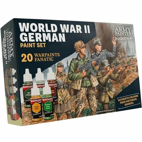 WWII German Warpaints – 20 kleuren set voor authentieke Duitse WOII‑miniaturen (18 ml) - The Army Painter