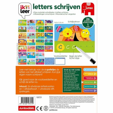Ik leer – Letters schrijven (+4) – Educatief spel - Jumbo