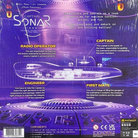 Captain Sonar – New Edition – real-time bordspel - Matagot