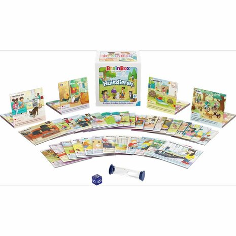 BrainBox Huisdieren – Educatief spel - Observatie en geheugenquiz over huisdieren (Bezzerwizzer)