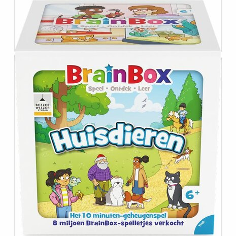BrainBox Huisdieren – Educatief spel - Observatie en geheugenquiz over huisdieren (Bezzerwizzer)